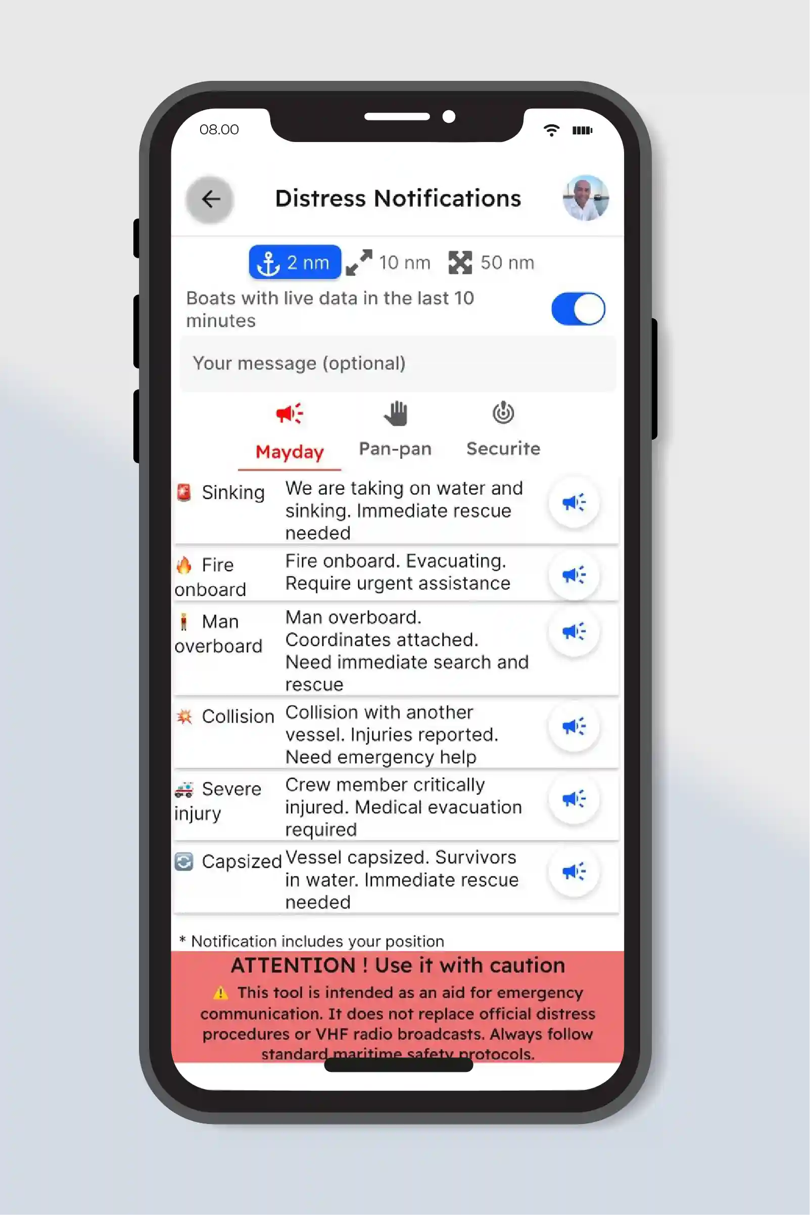 Distress Notifications