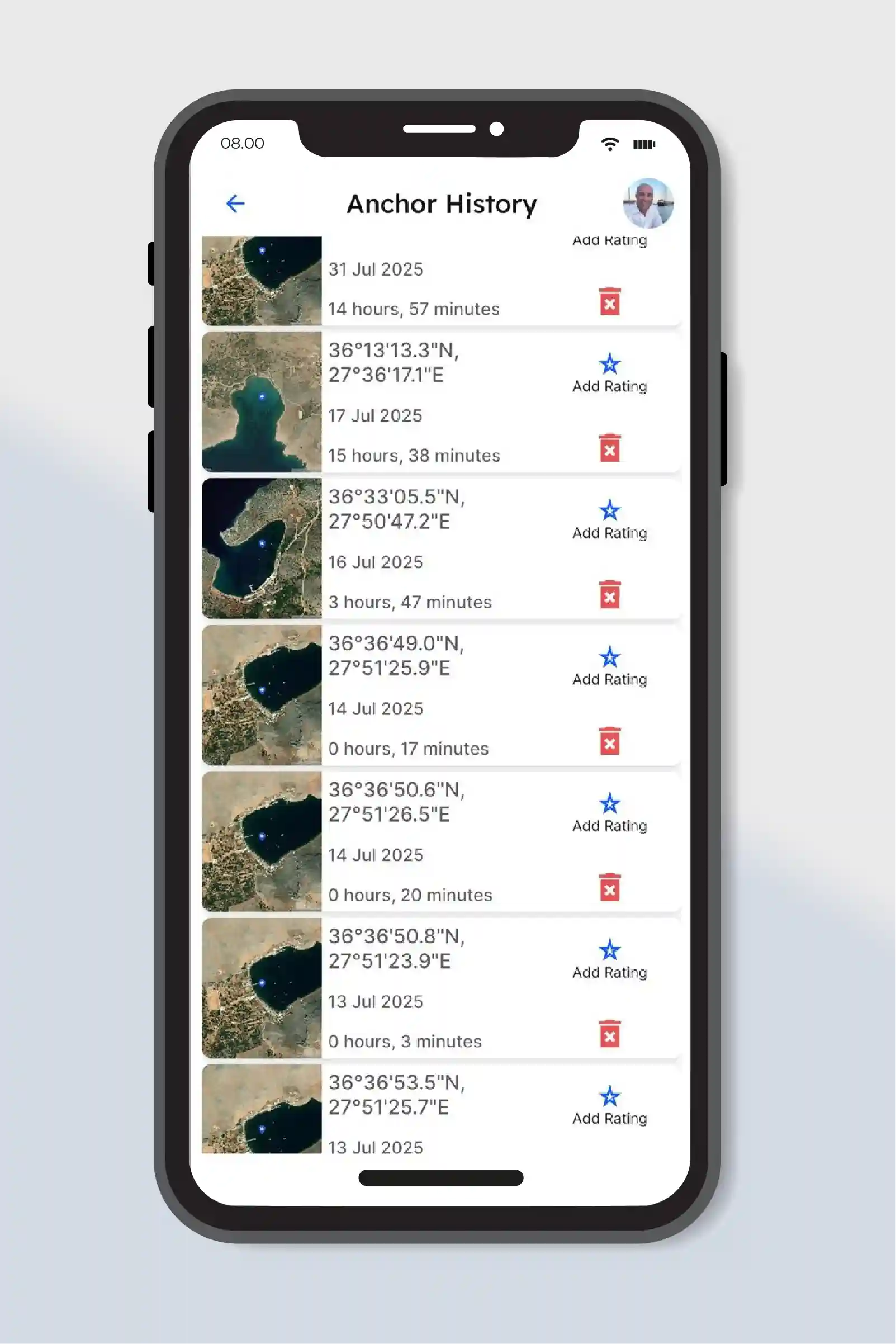 Comprehensive Anchorage History